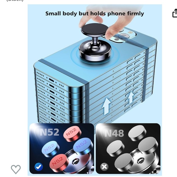 NIYEVN only 1 pack Magnetic Phone Holder [360°Rotation] Car Mount Magnet - Picture 5 of 8